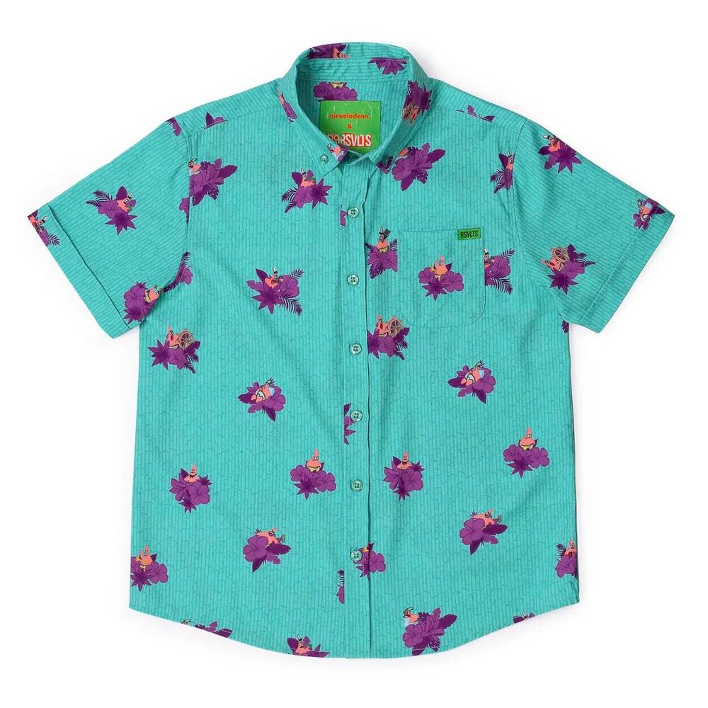 RSVLTS - Spongebob No this is Patrick Kunuflex Short Sleeve Shirt M New Tags
